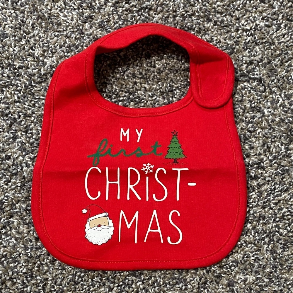 1st Christmas Bib